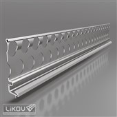 LIKOV Lišta soklová s PVC okapničkou CATNIC PZE-SOC pro omítky tl. 20mm délka 3m